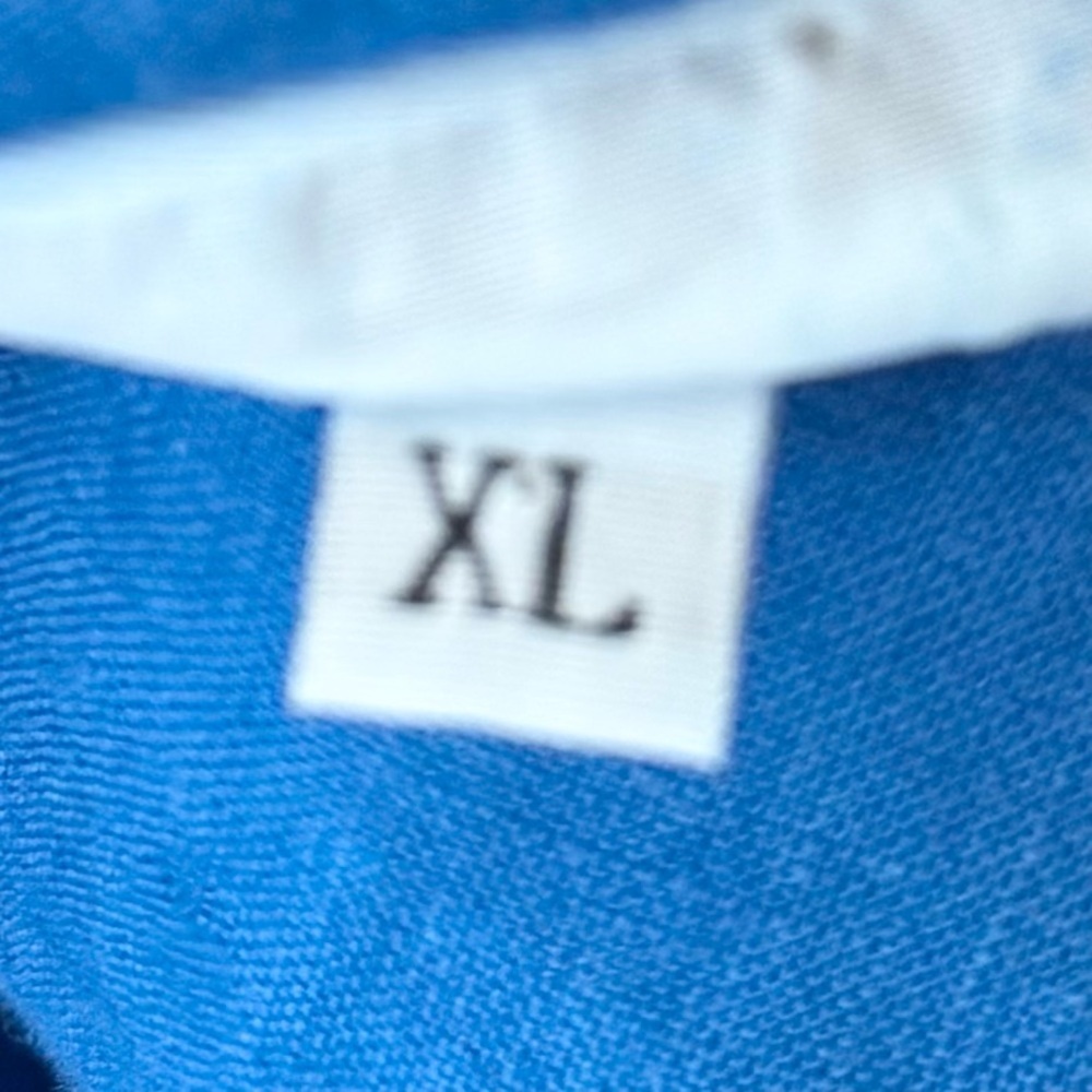 Bryn Walker Cowl Neck Lagenlook Blue 100% Linen Tunic Dress Size XL - Picture 11 of 12